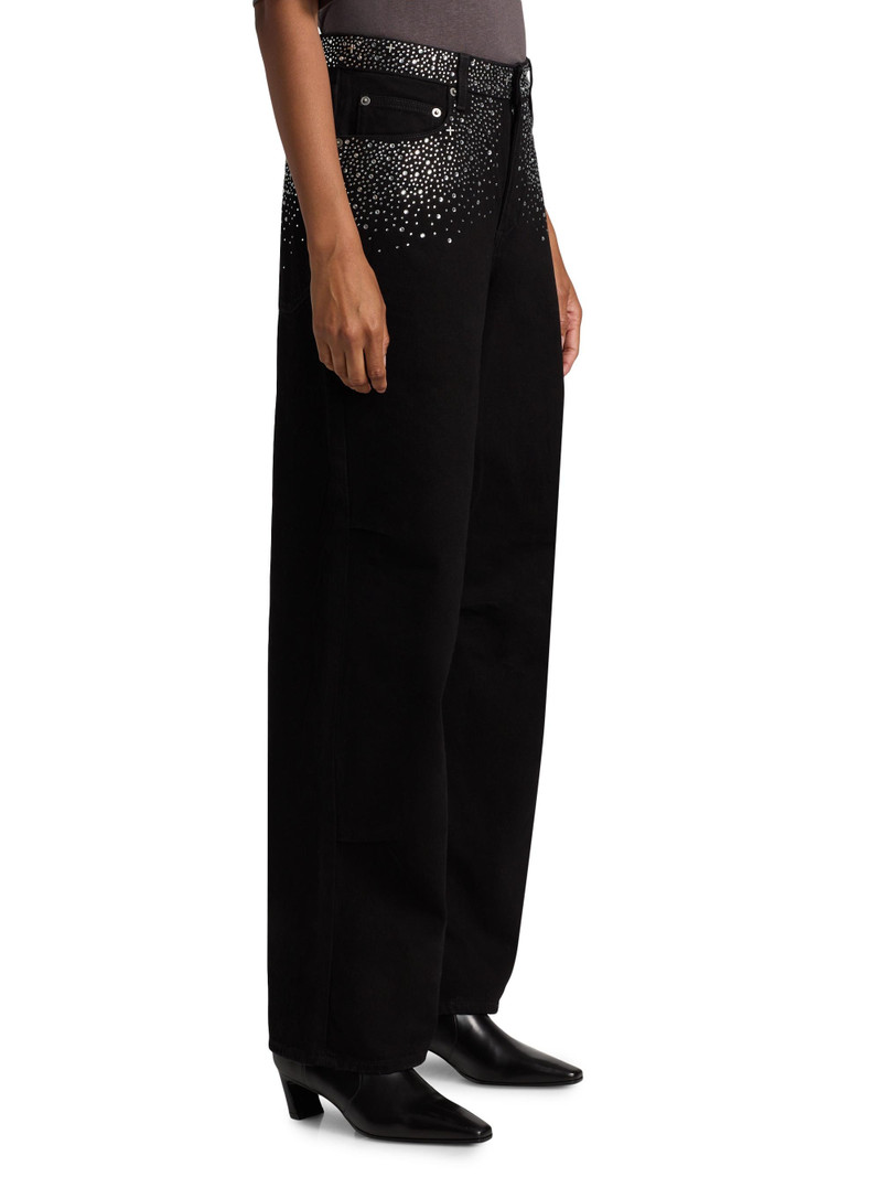 Women's Ksuper Renaissance Wide-Leg Jeans - Black 4