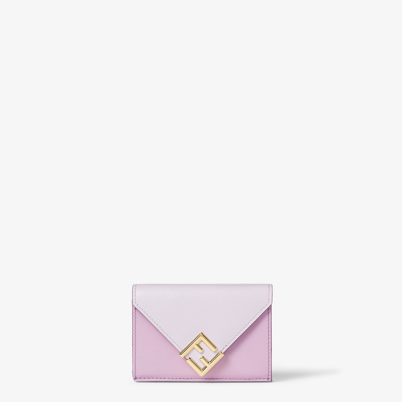 FF Diamonds Micro Trifold Lilac leather wallet 1