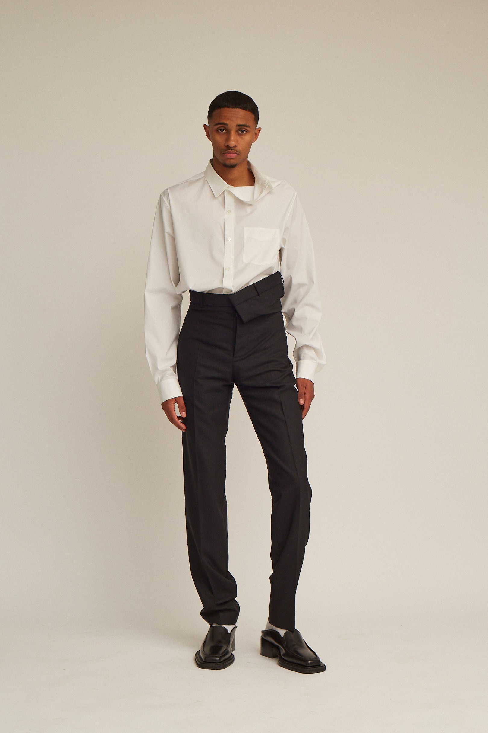 Classic Asymmetric Waist Trouser - 4