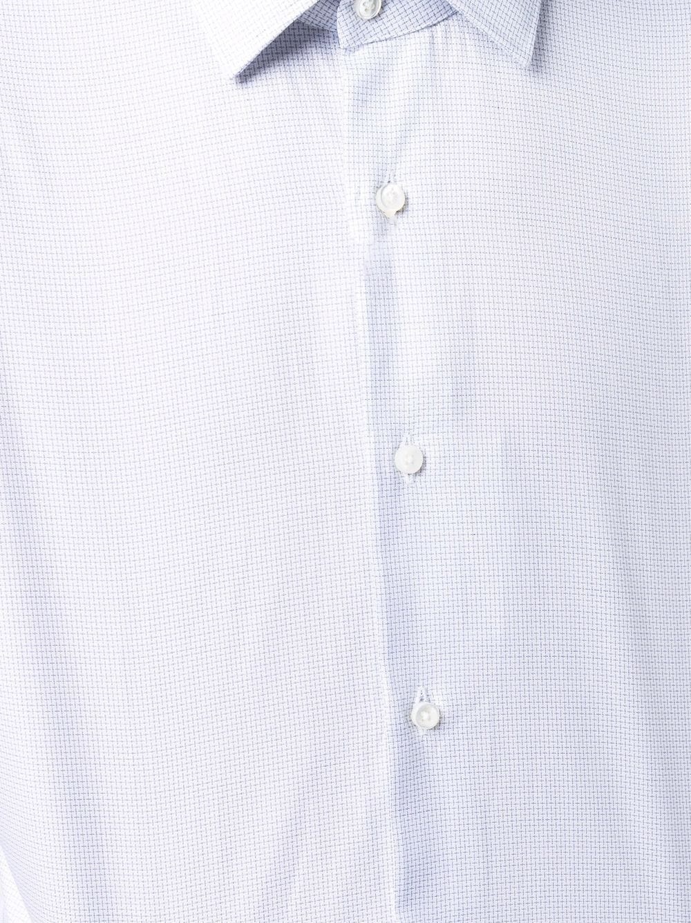 fine-check cotton shirt - 5