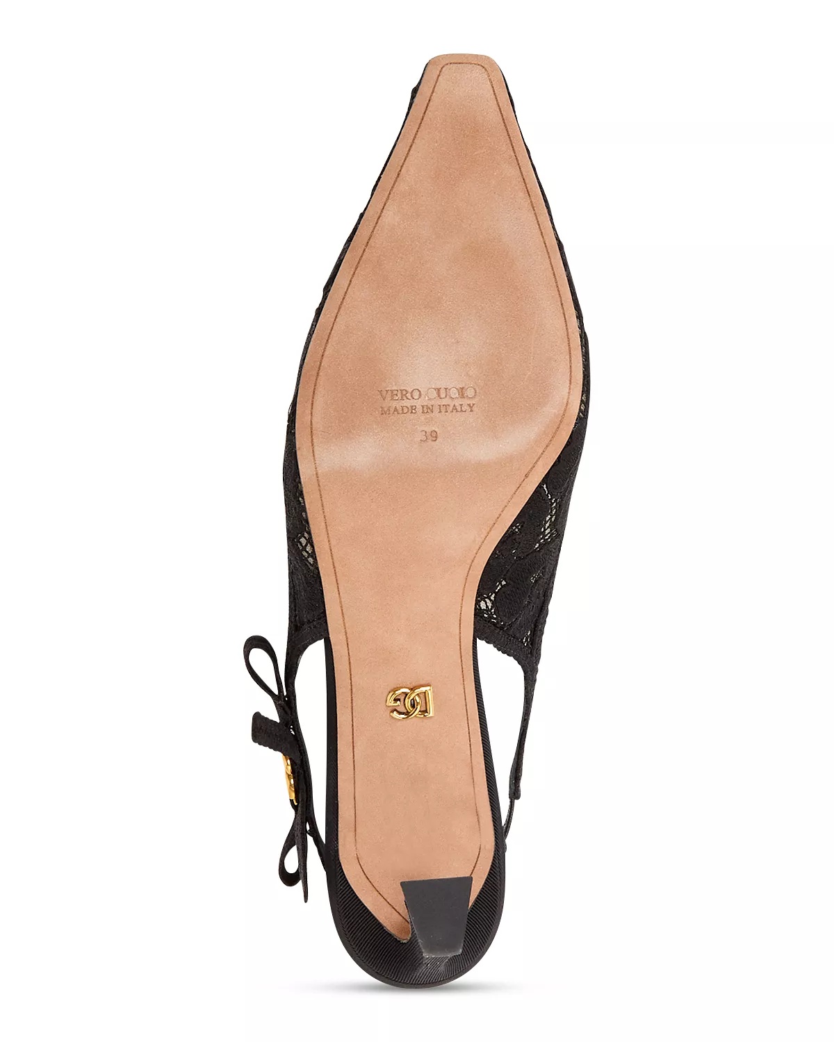 Women's Pointed Toe Lace Style High Heel Slingback Pumps - 7
