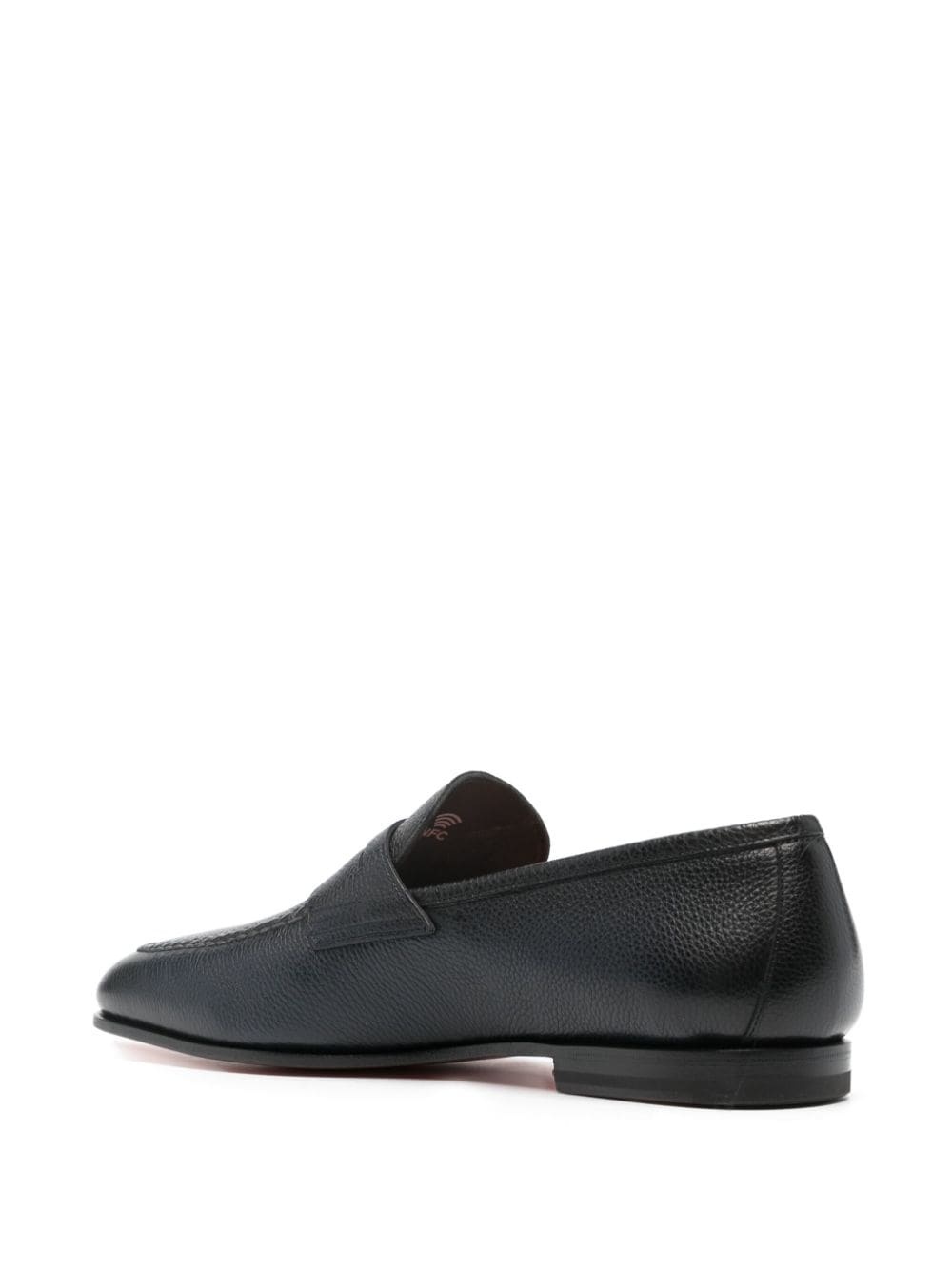 penny-slot leather loafers - 3