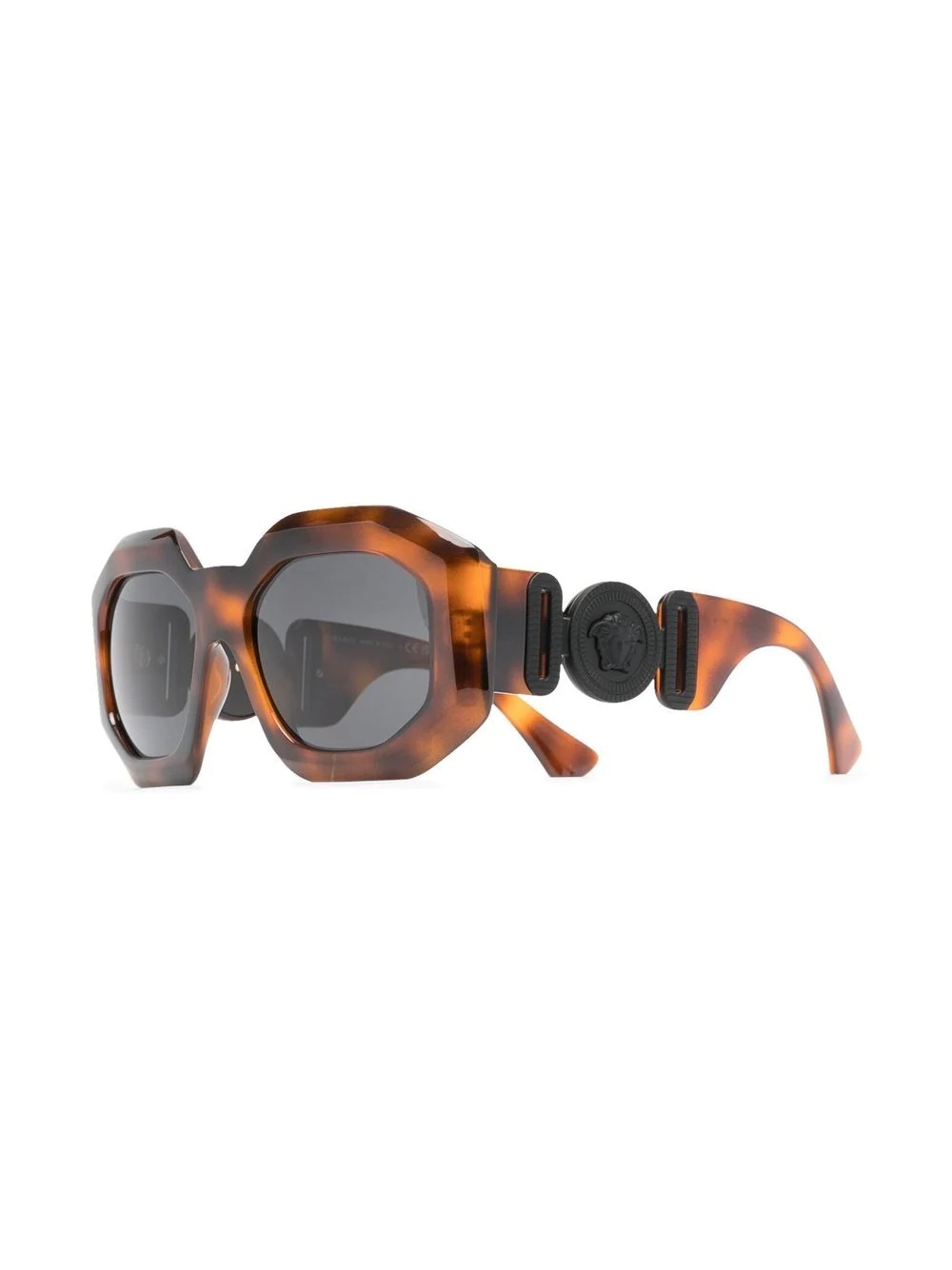 oversized tortoiseshell Medusa sunglasses - 2