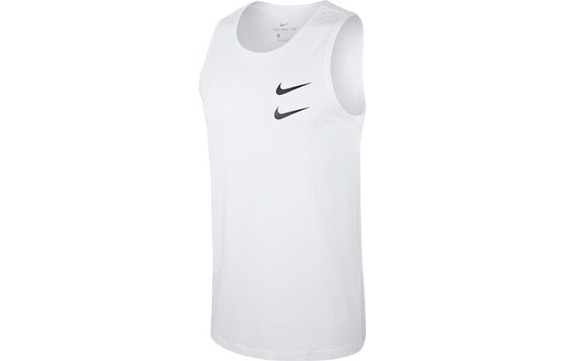 Nike Swoosh Casual Sports Printing Breathable Vest White CQ5293-100 - 1