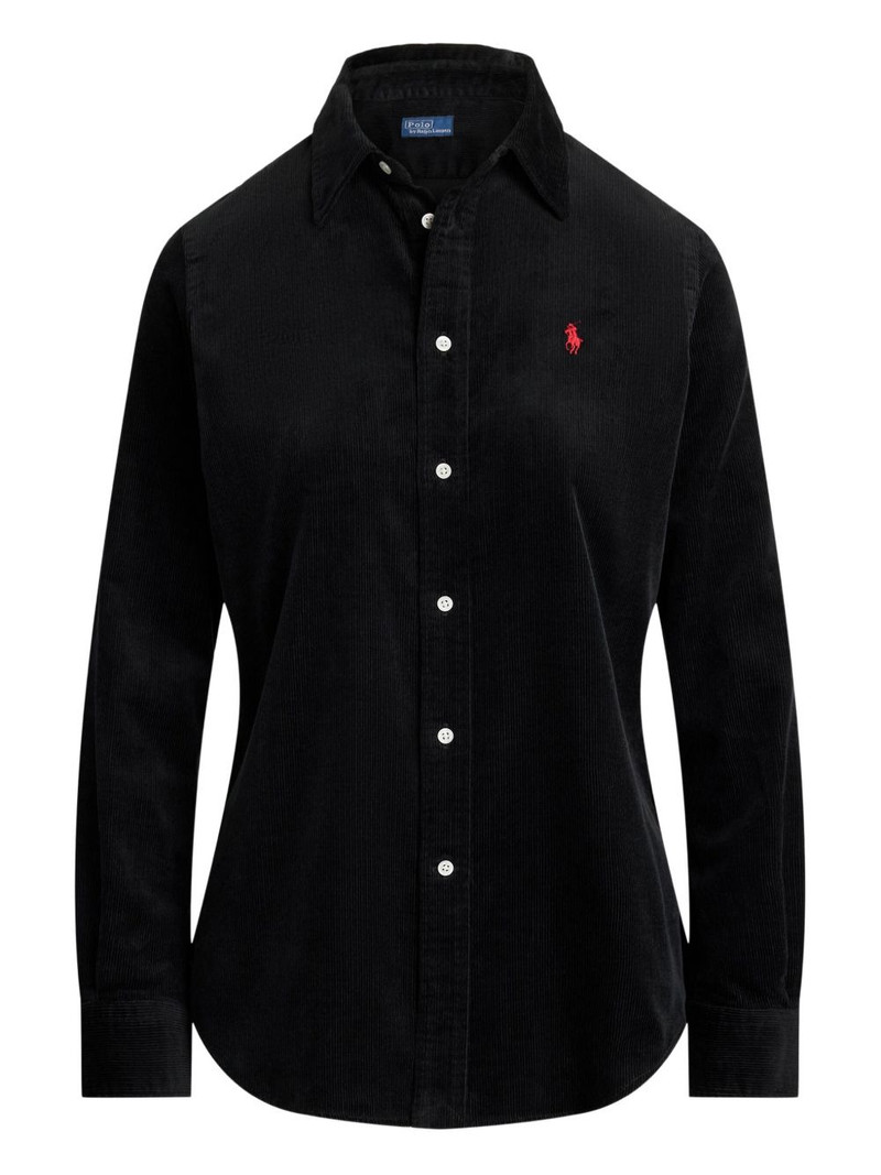 corduroy long-sleeve collared shirt 1