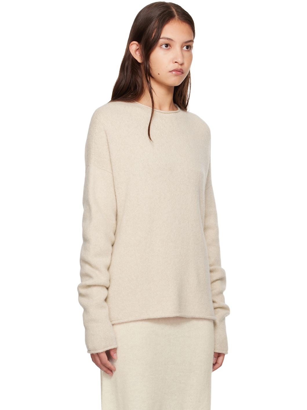 Beige Soft Sweater - 2