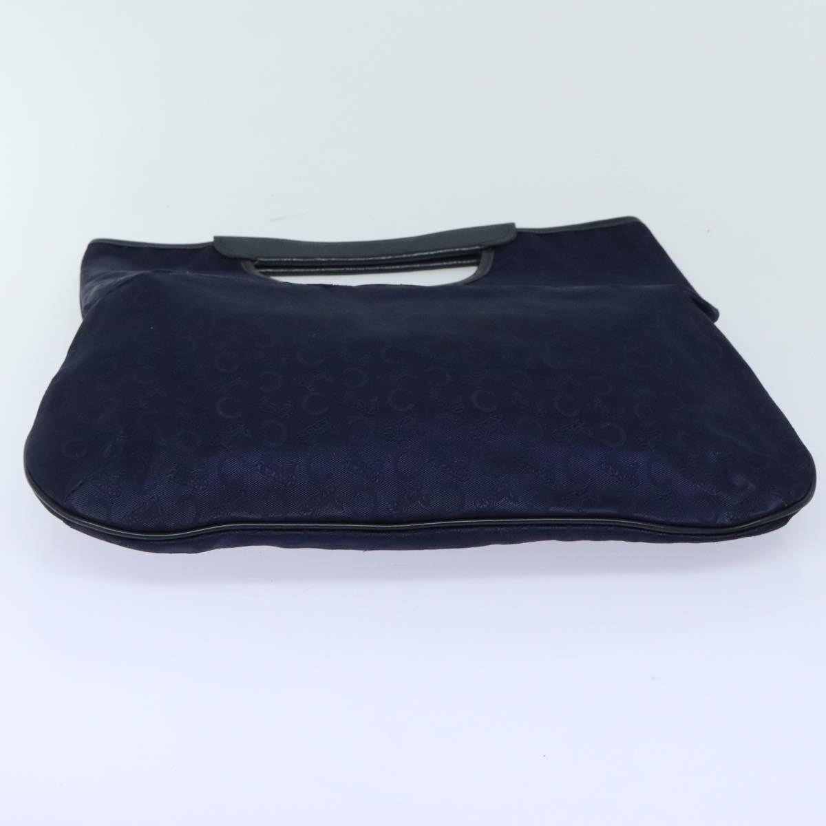 CELINE C Sulky Hand Bag Canvas Leather Navy - 7