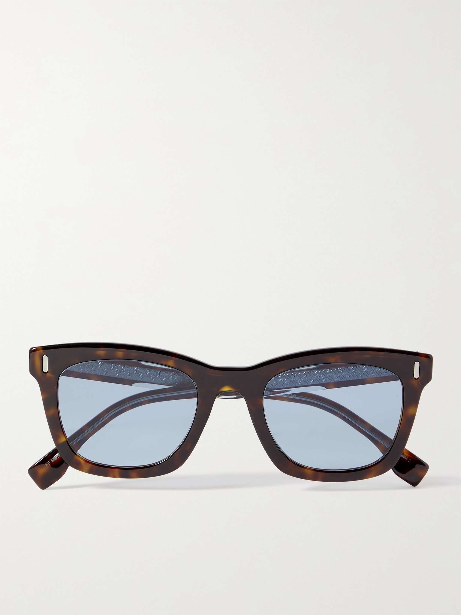 Square-Frame Tortoiseshell Acetate Sunglasses - 1