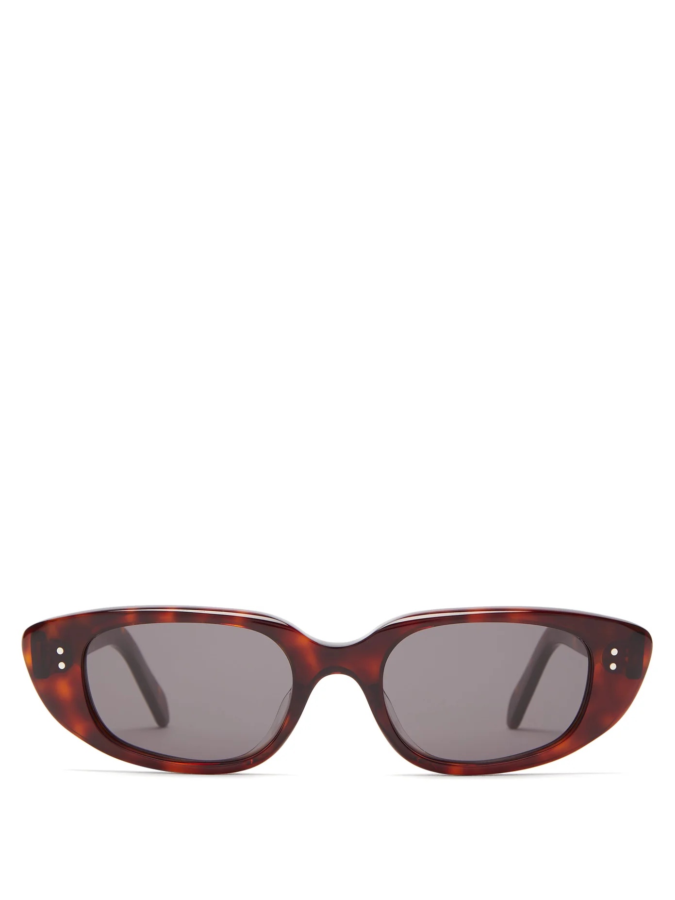 Oval acetate sunglasses - 1