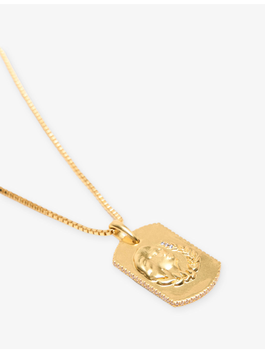 Zodiac-Plaque Metal Necklace - 3