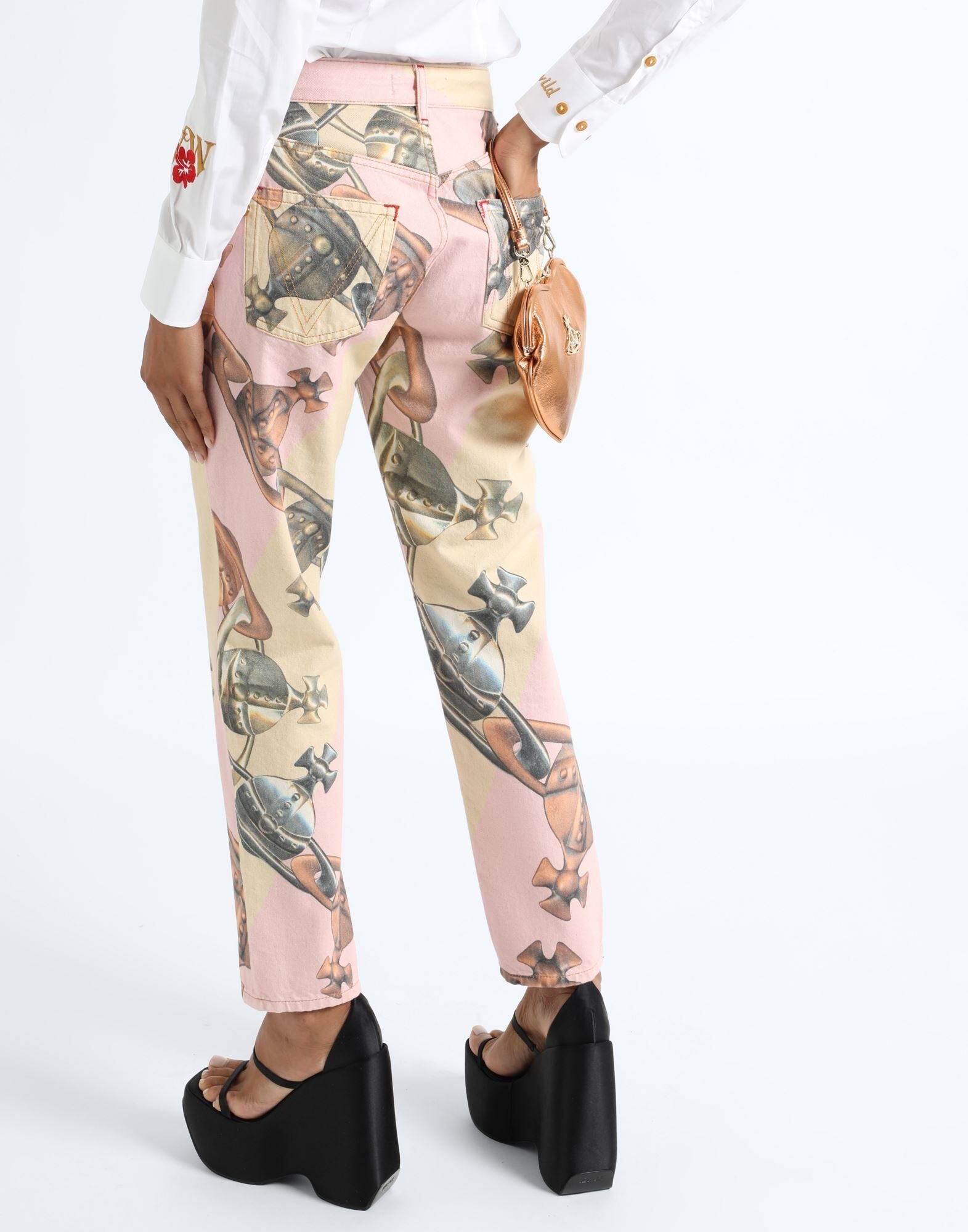 Pink Women's Denim Pants - 3