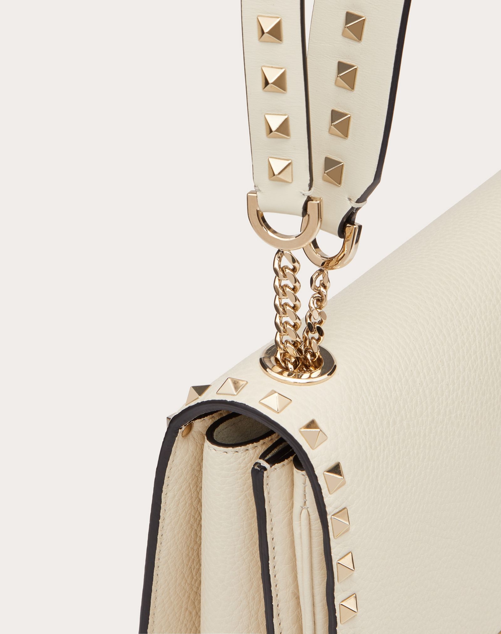 Rockstud Grainy Calfskin Crossbody Bag - 5