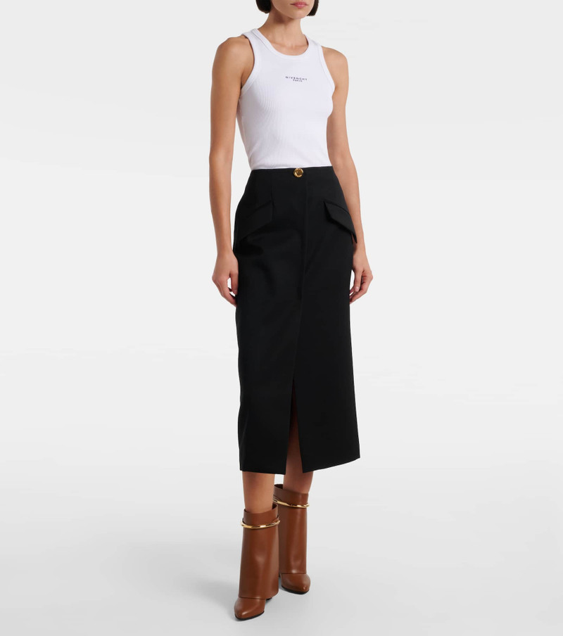 Givenchy Shark 95 leather mid-calf boots outlook