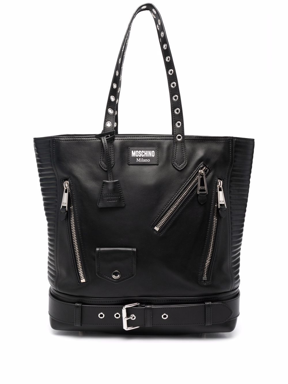 biker-style shoulder bag - 1