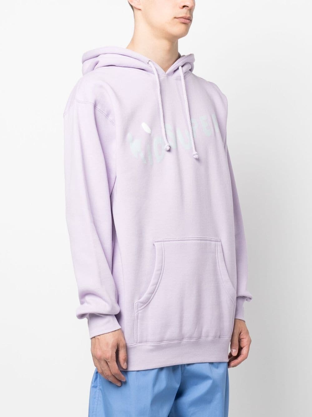 Wavey logo-print hoodie - 3