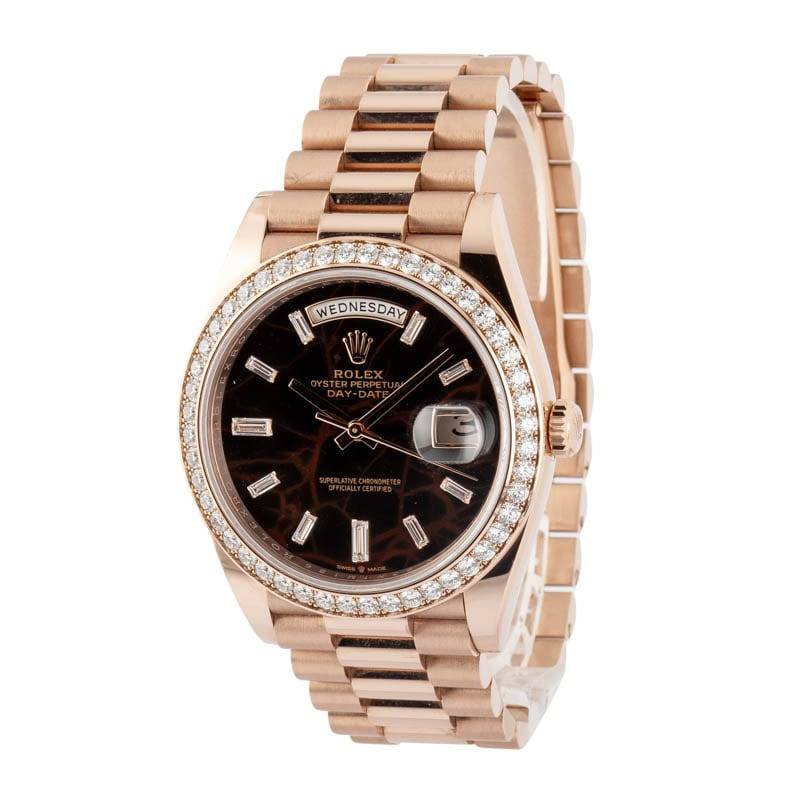 Rolex Day-Date 40 228345 Eisenkiesel Diamond Dial - 2