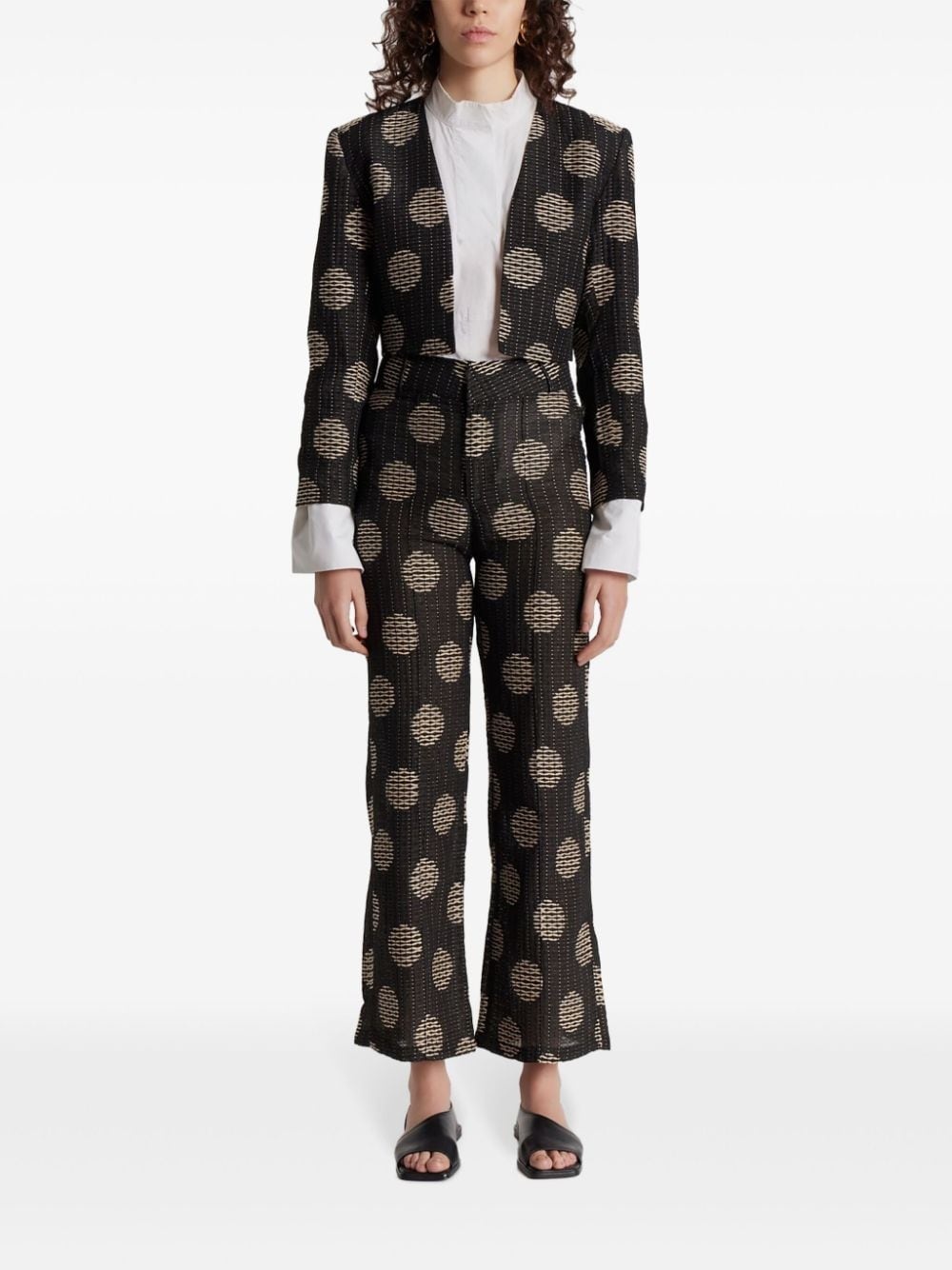 Helmut geometric-pattern print blazer - 2