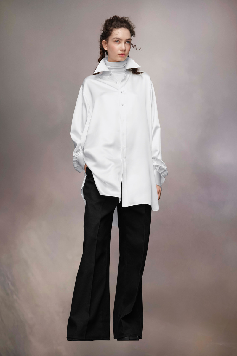 Maison Margiela Silk Shirt Dress outlook