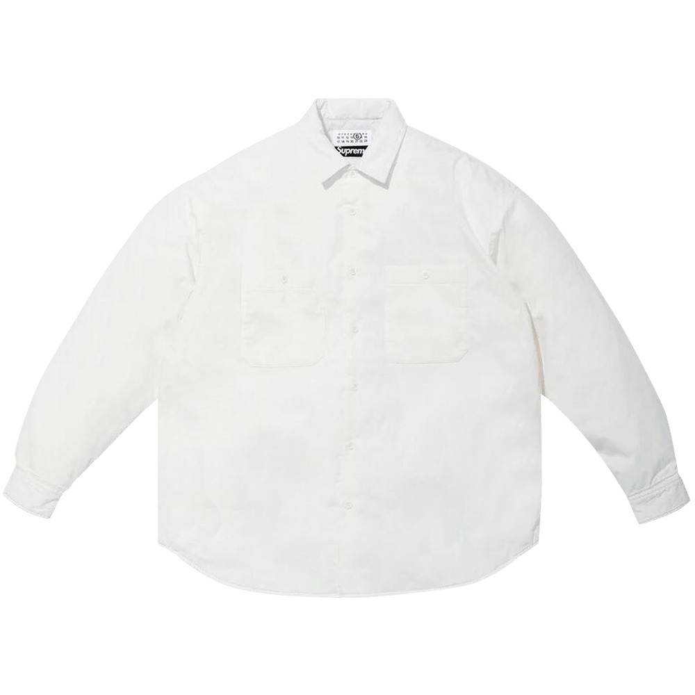 Supreme x MM6 Maison Margiela Padded Shirt 'White' - 1