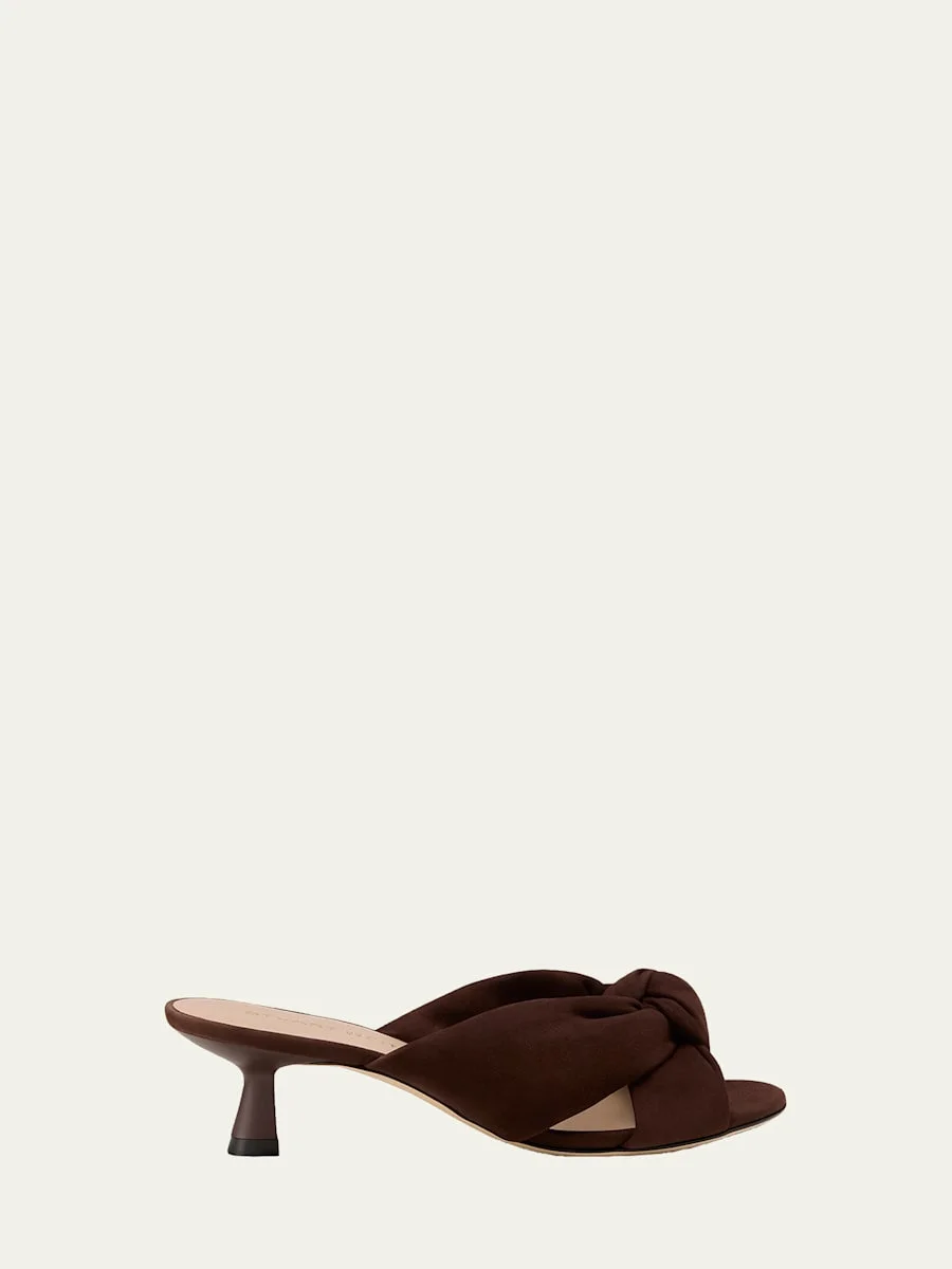 50mm Soplaya Suede Mule Sandals - 1