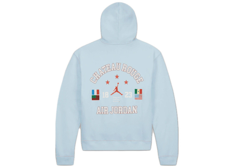 Jordan Jordan x Maison Chateau Rouge Hoodie Blue outlook