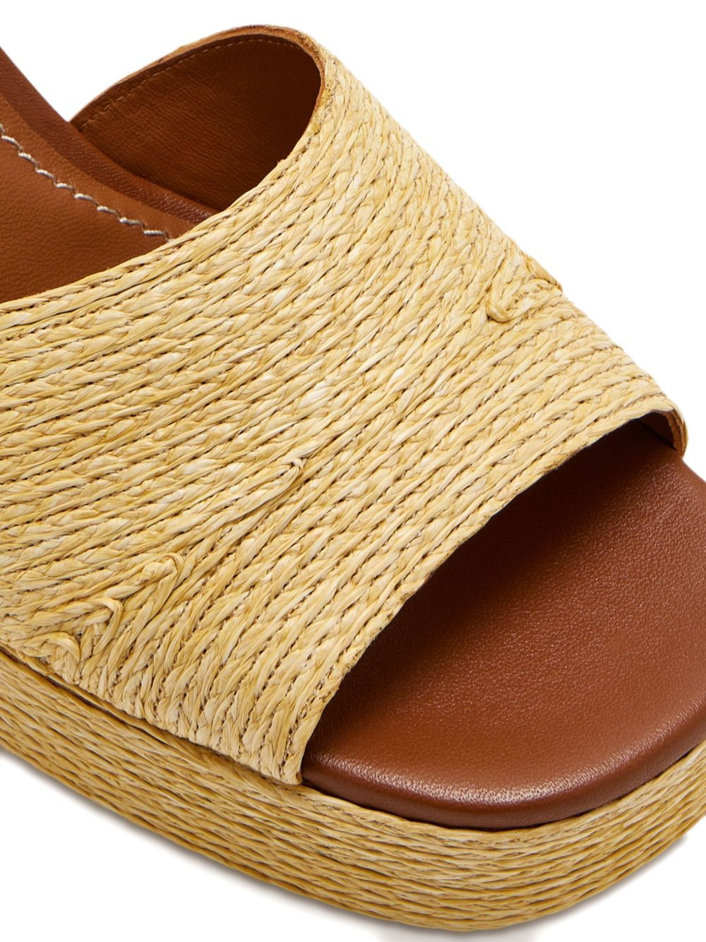90mm Jodie raffia platform sandals - 3