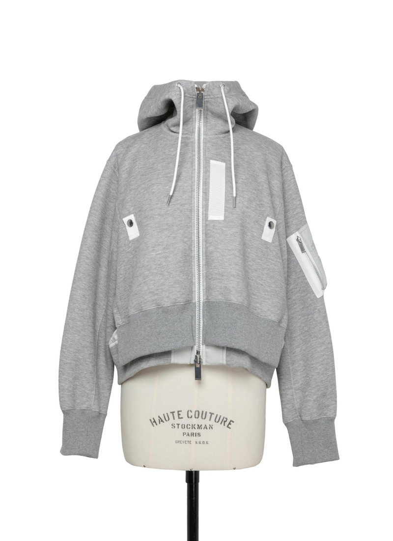 Sponge Sweat x Nylon Twill Hoodie - 1