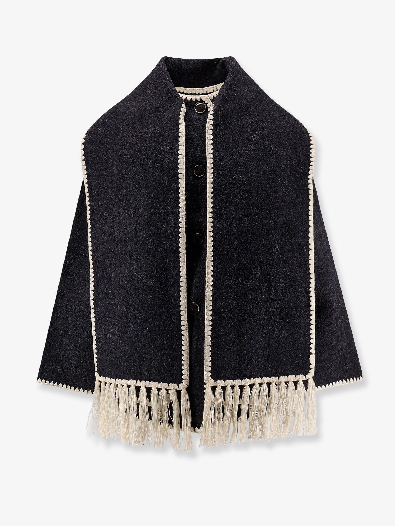 Wool Blend Emboidered Jacket - 1