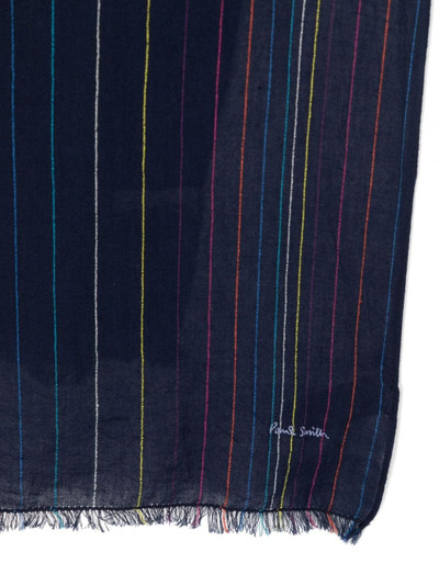 Paul Smith Stitch Stripe cotton scarf outlook