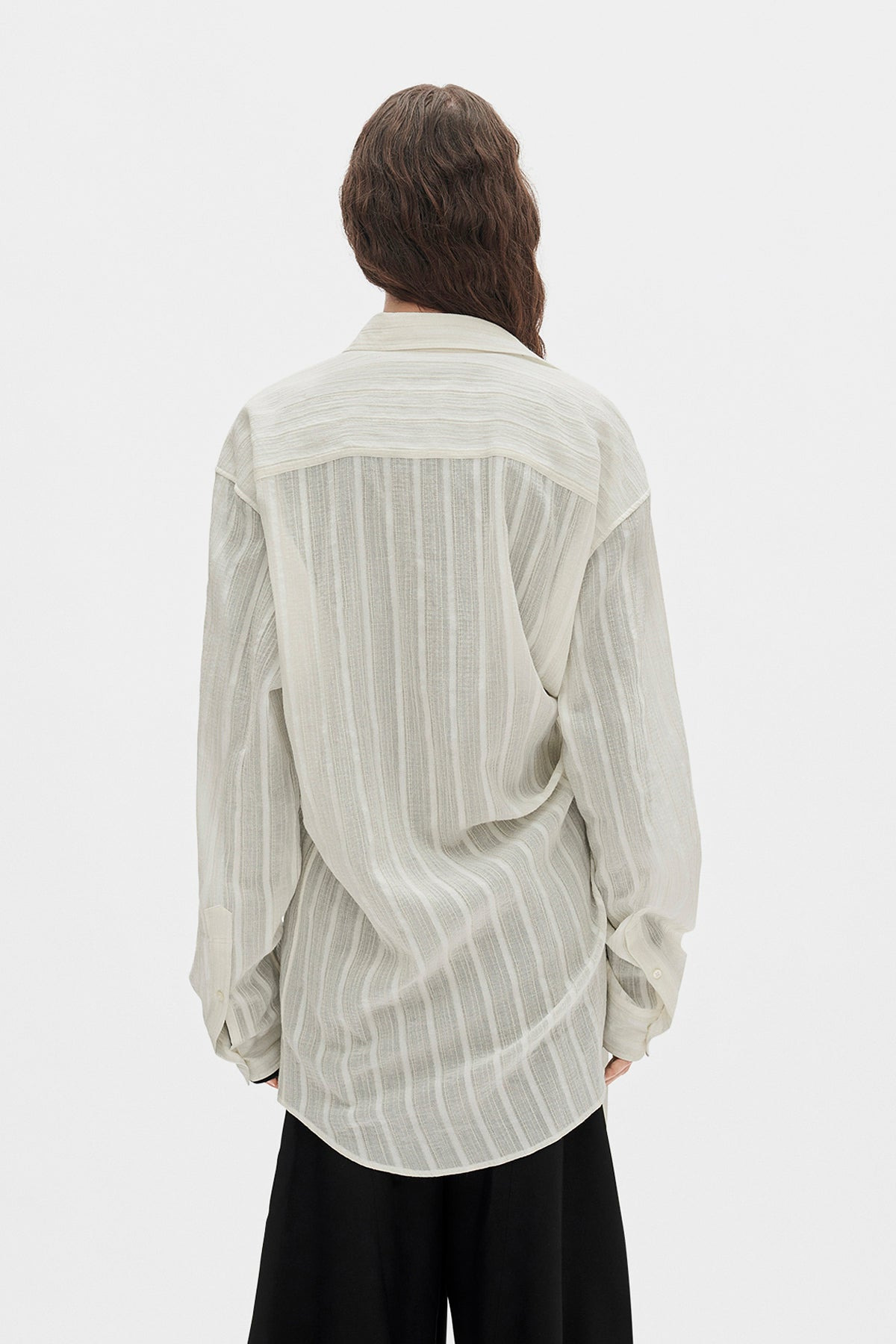 Ebba Dobby Stripe Shirt with Adjustable Strap - 4