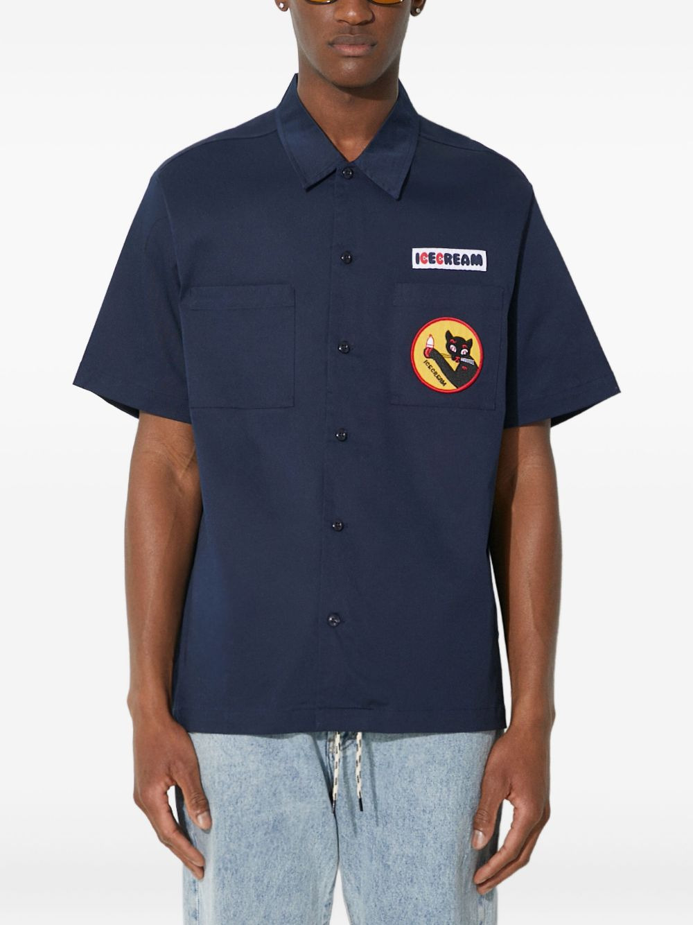 Waitress camp-collar shirt - 1
