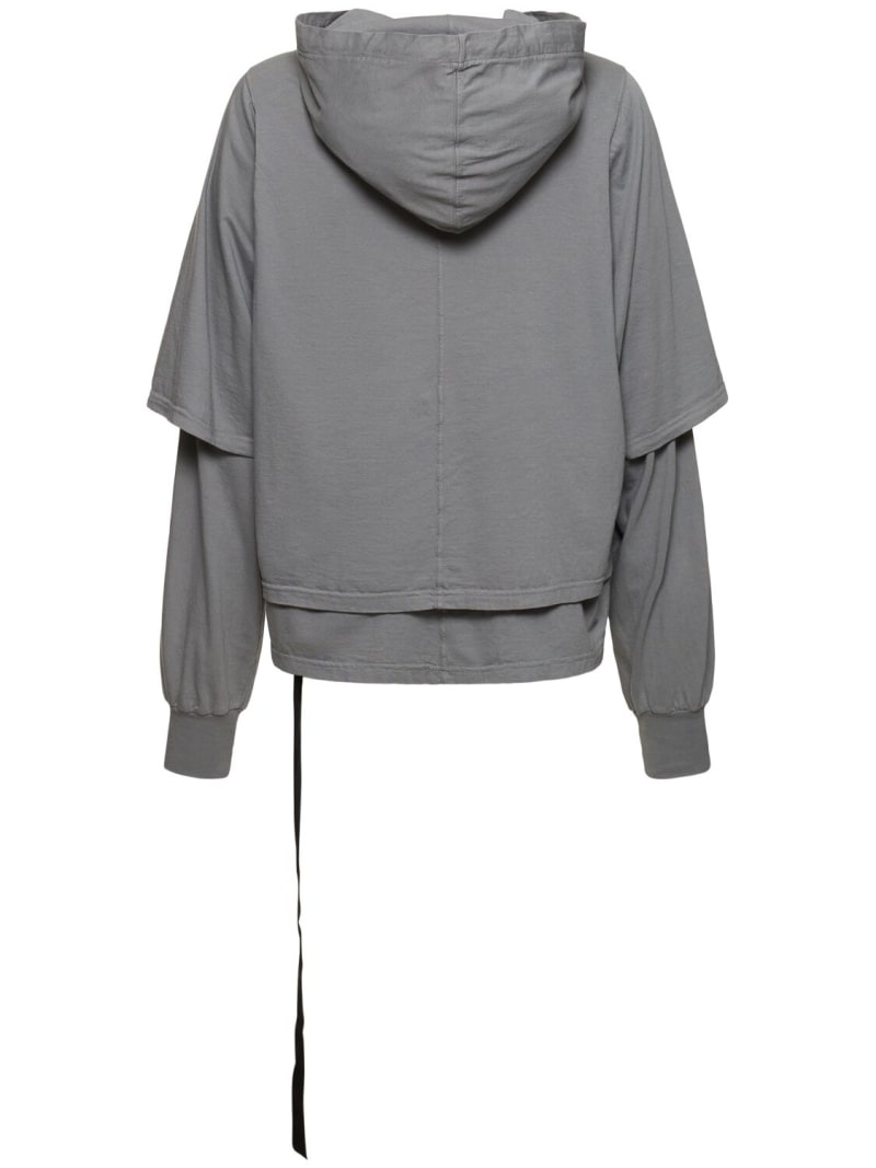 Rick Owens DRKSHDW Hustler hooded cotton jersey t-shirt