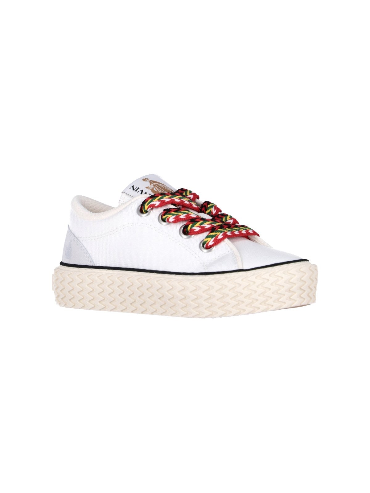 platform leather low-top sneakers - 1
