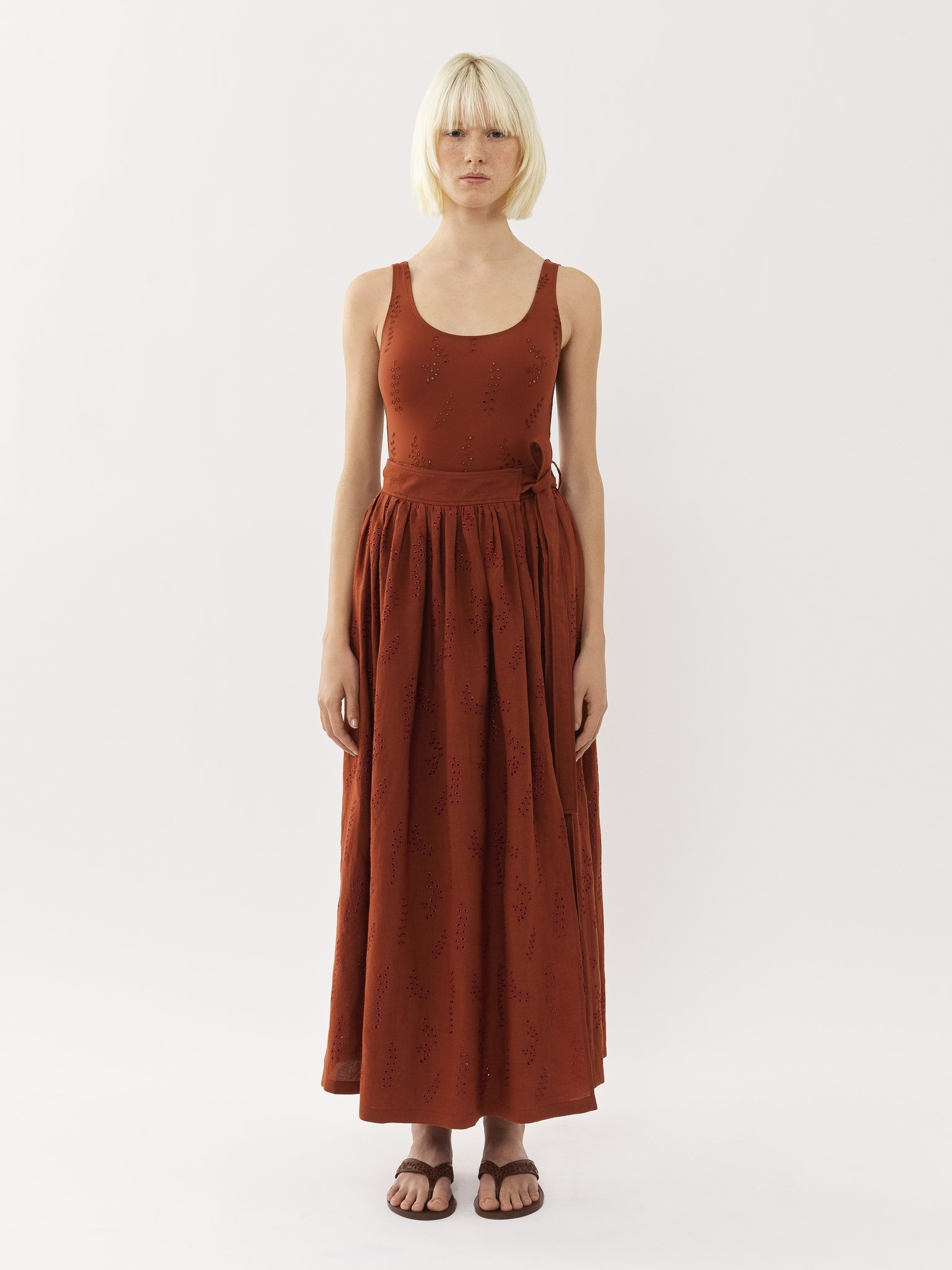 CHLOÉ X ERES PALOMA LONG WRAP SKIRT - 2
