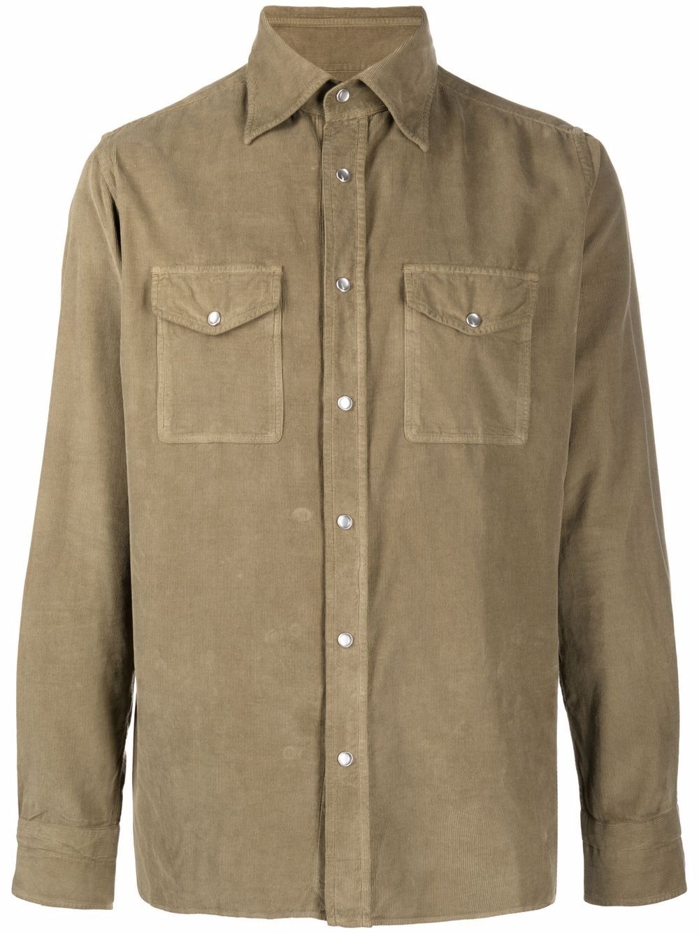 button-down fitted shirt - 1