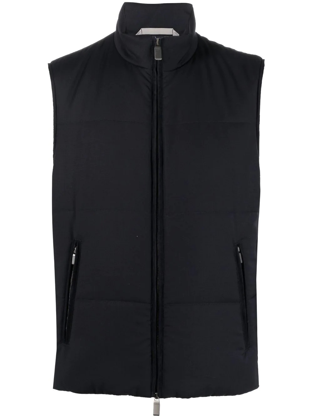 zipped padded gilet - 1