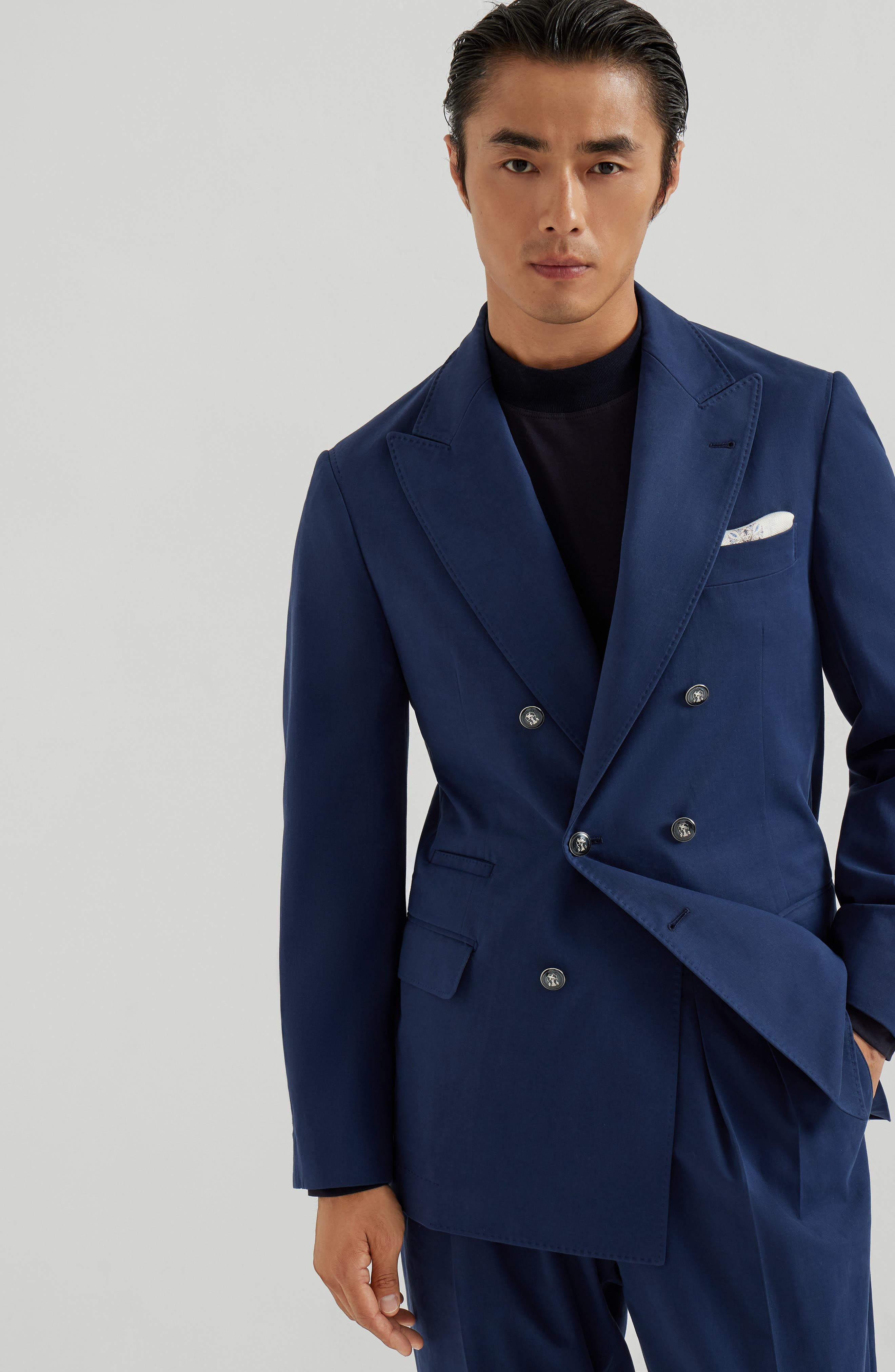 Brunello Cucinelli Gabardine blazer in Lagoon at Nordstrom - 2