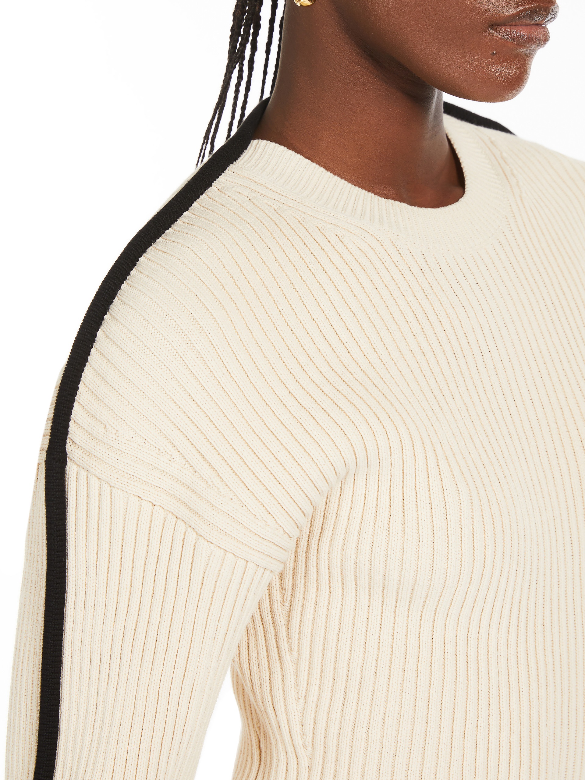 BOEMIA Stretch cotton fitted jumper - 5