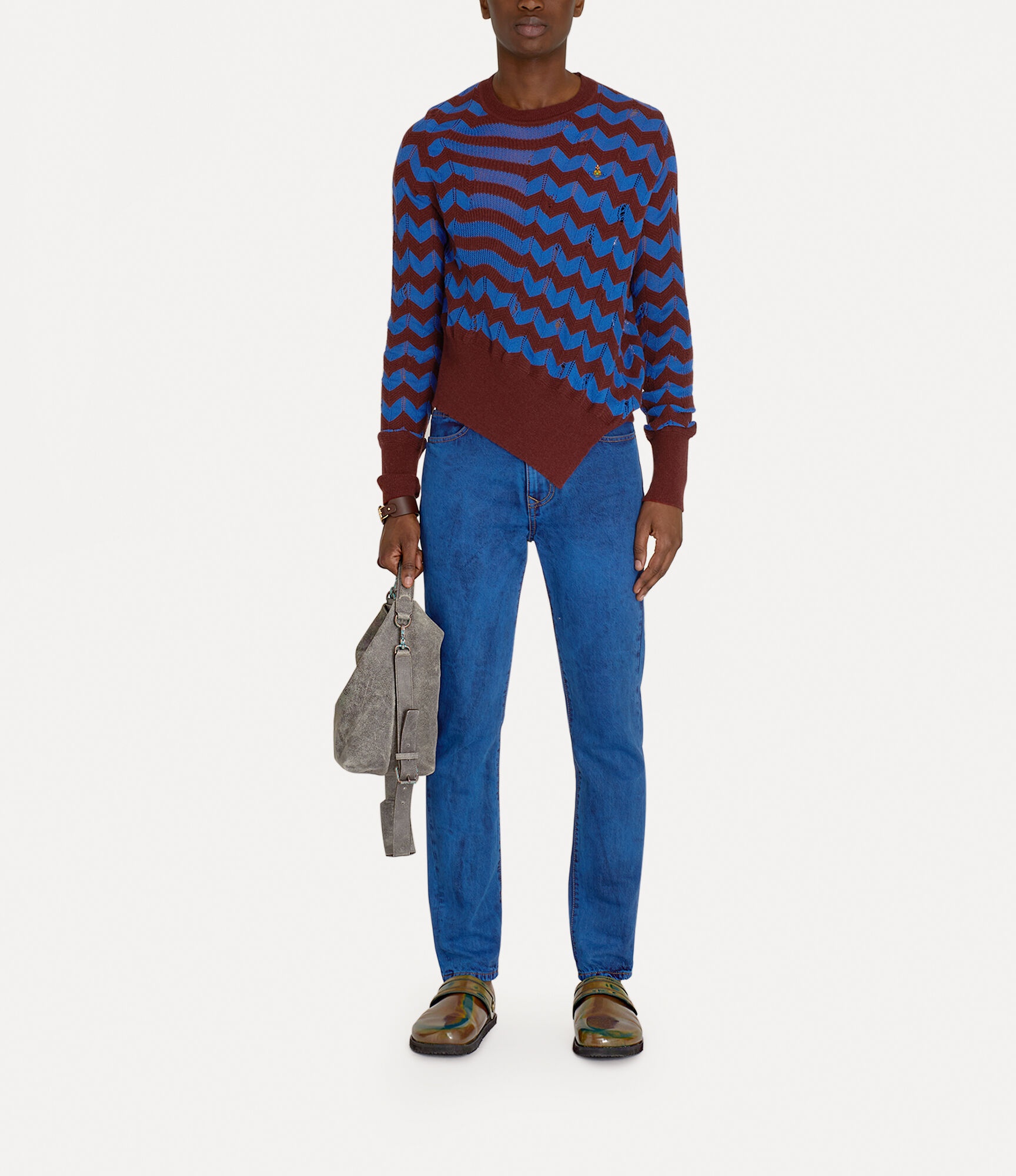 DRUNKEN CHEVRON JUMPER - 2