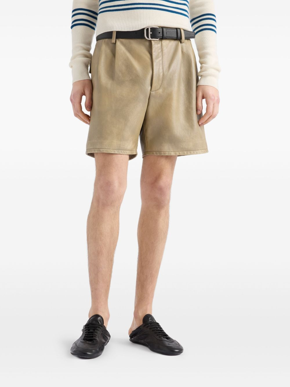 leather shorts - 4