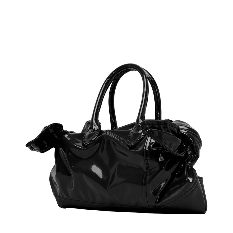 Comme des Garçons GIRL Patent Leather Ribbon Deco Bag outlook