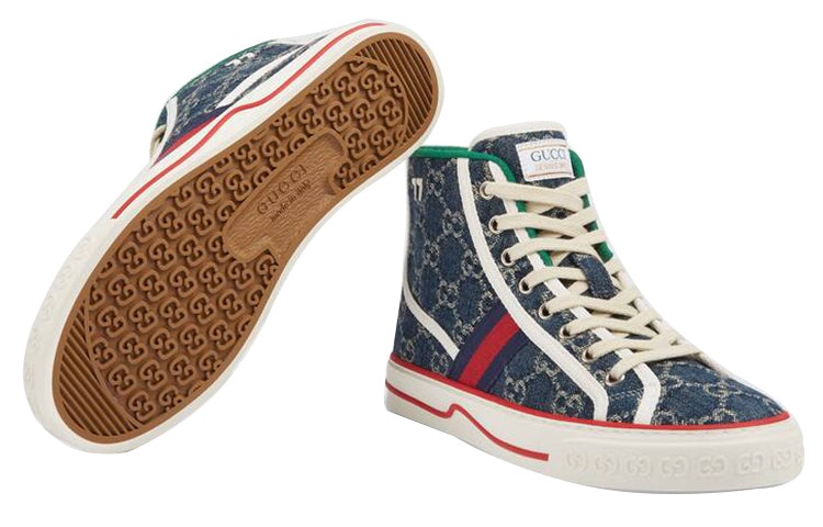 (WMNS) Gucci Tennis 1977 High 'Denim' 627838-2KQ90-4464 - 5