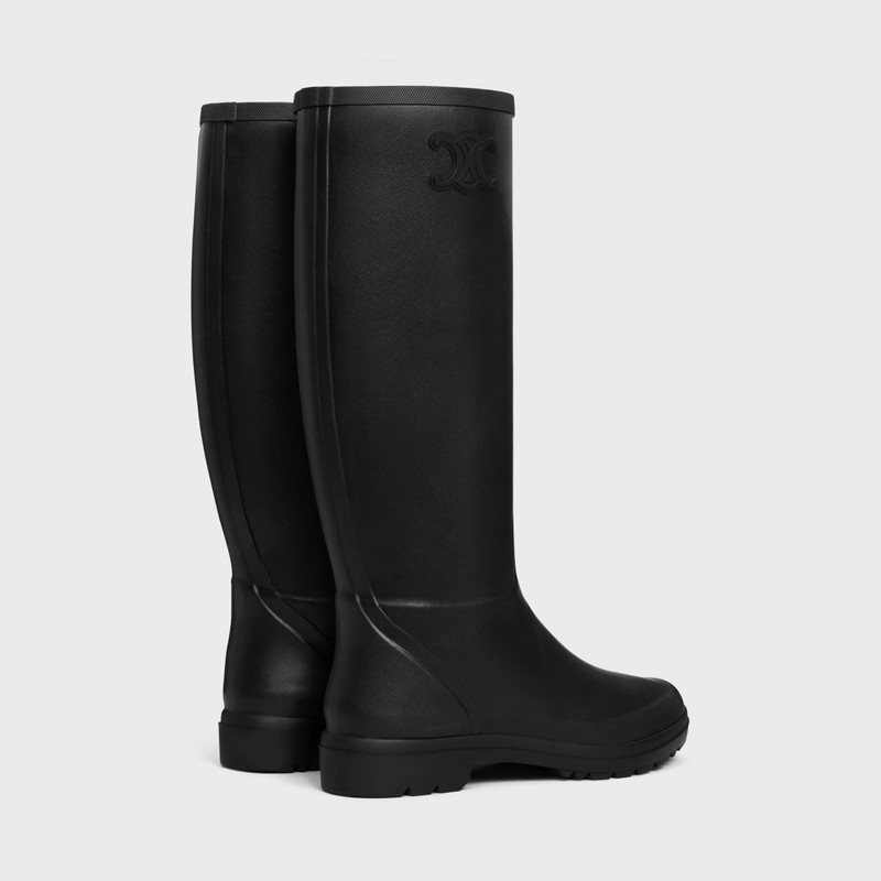 CELINE HIGH CELINE RAIN BOOTS in Natural Rubber outlook