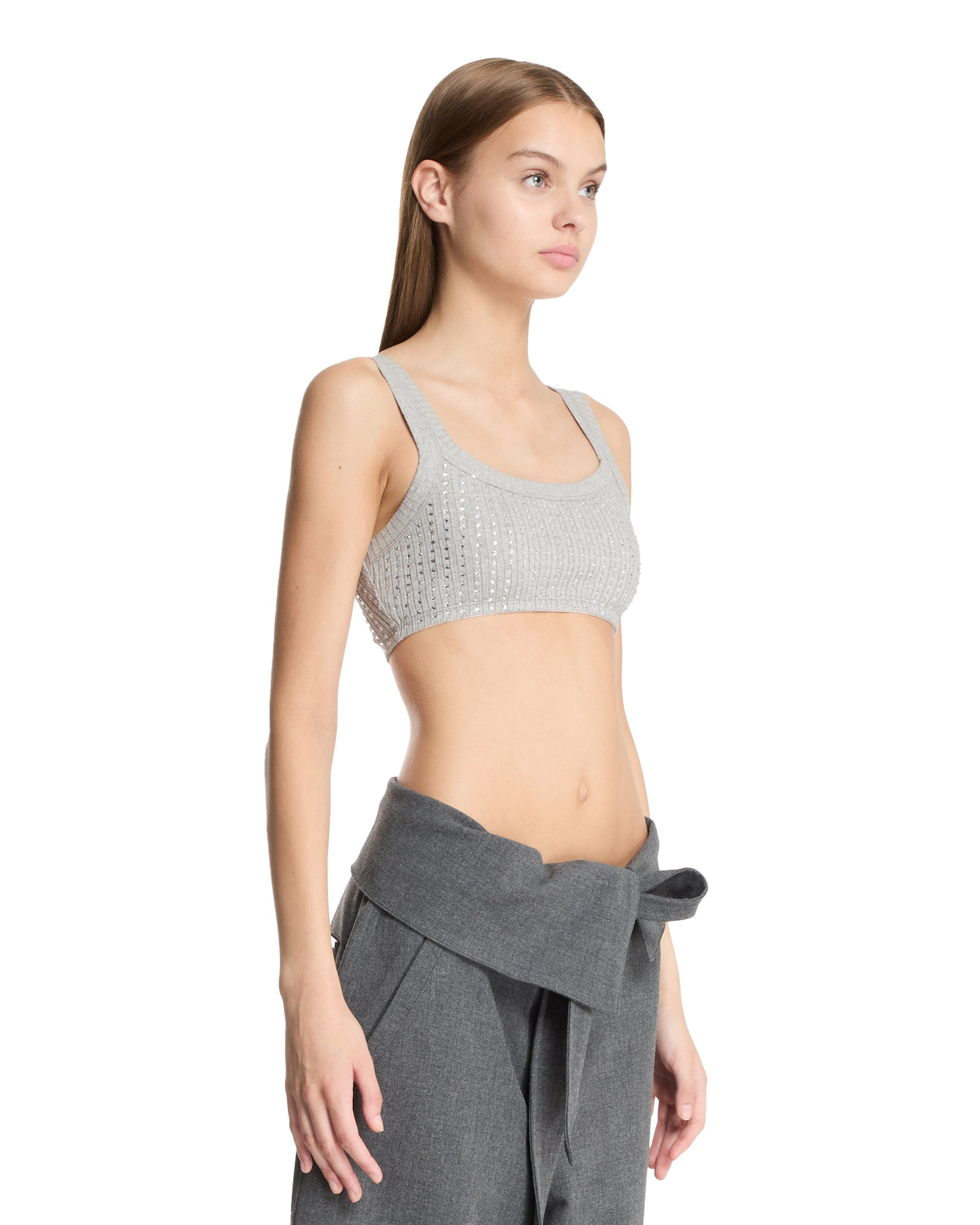 Gray Rhinestone Top - 4