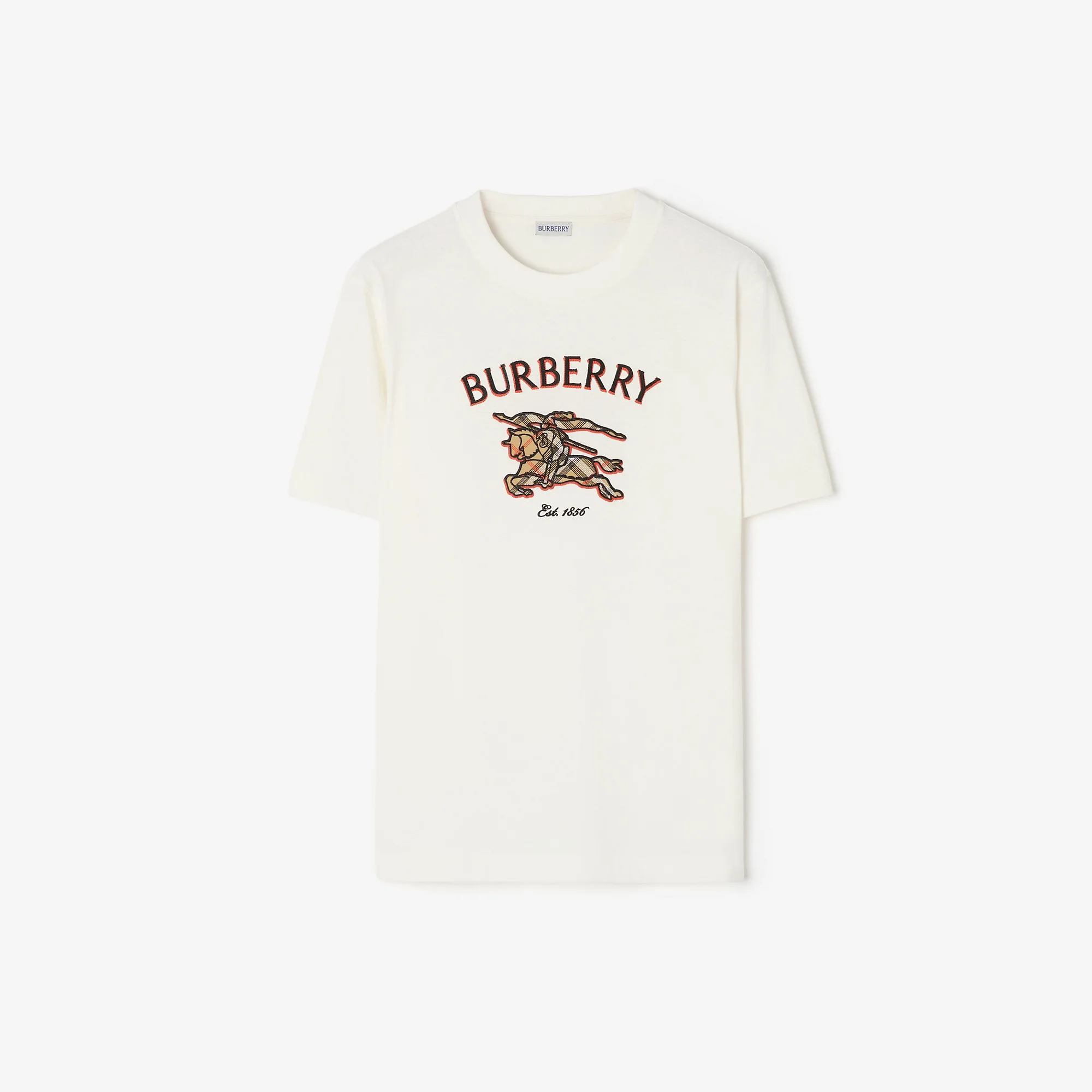 Knight Check Cotton T-shirt - 1