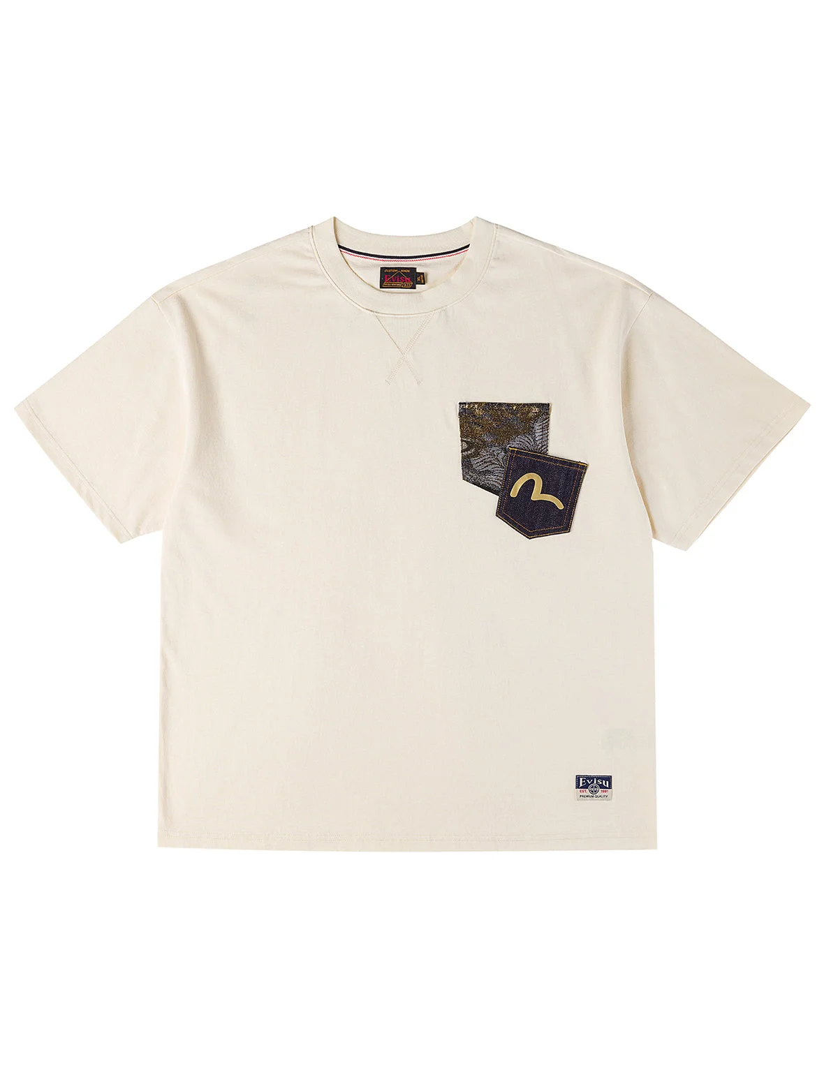 Brocade Patch Pocket T-shirt - 1
