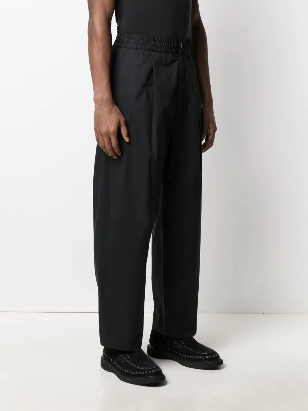 box-pleat loose-fit trousers - 3