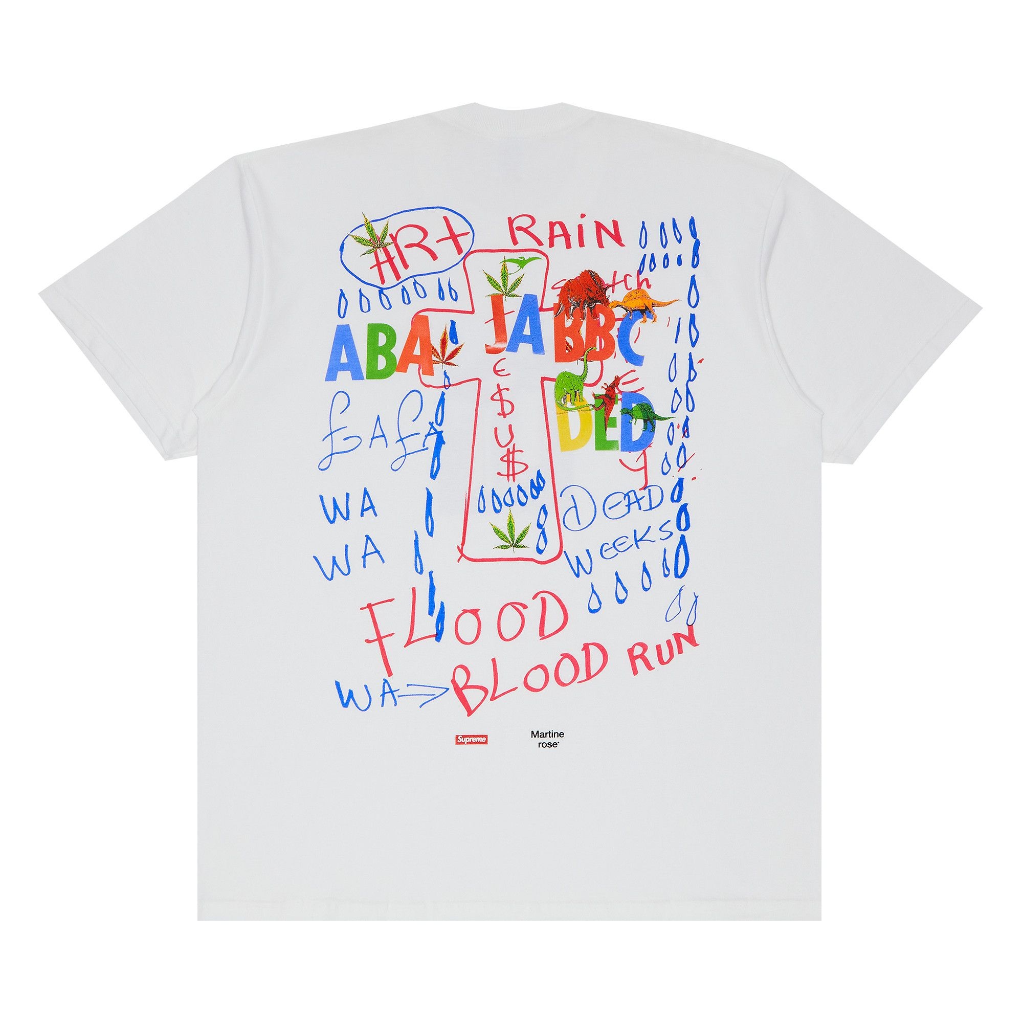 Supreme x Martine Rose Lee Scratch Perry Tee 'White' - 2