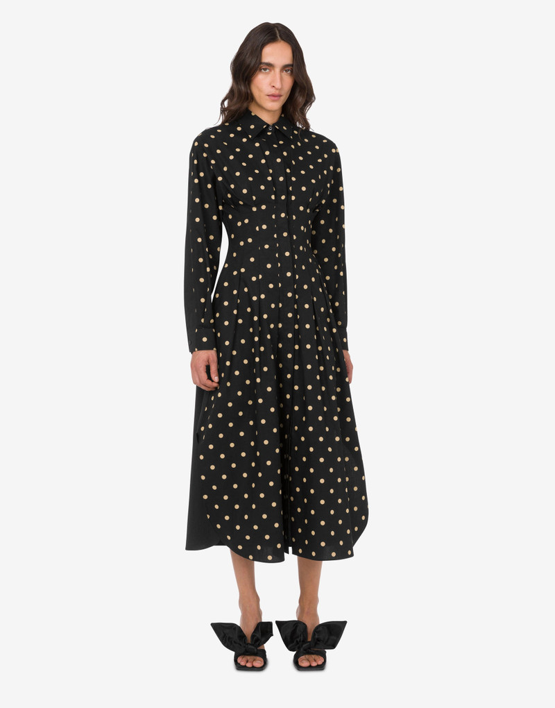 POLKA DOTS PRINTED COTTON POPLIN DRESS 1