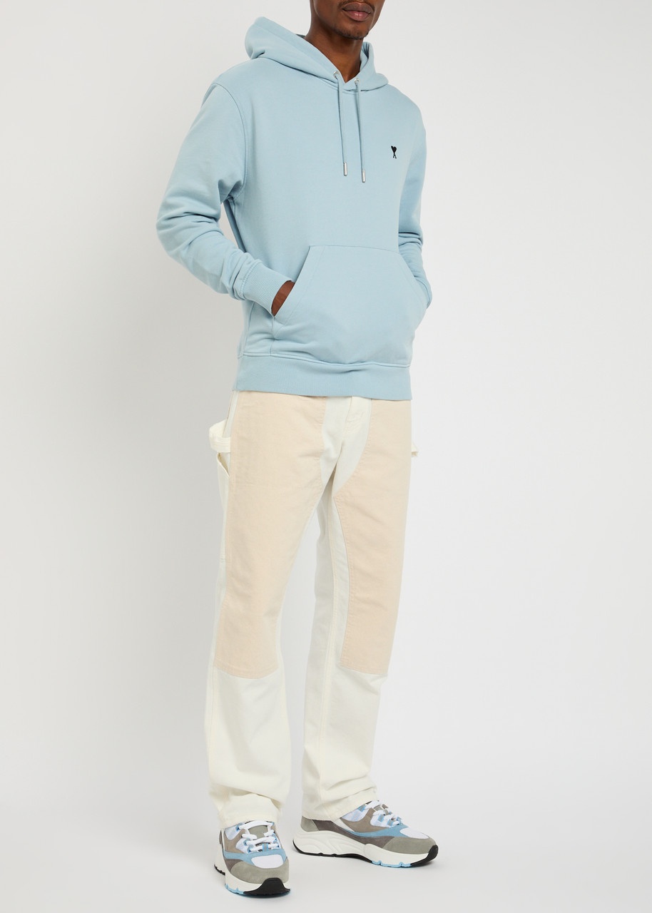 Ami Paris Logo Hooded Cotton Sweatshirt - 4
